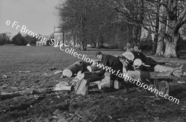 REV W PRENDERGAST S.J. CHOPPING WOOD